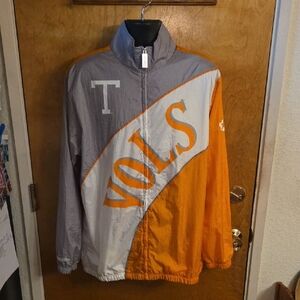 Men's White Tennessee Volunteers Arched Retro Lined Full-Zip Windbreaker Jacket